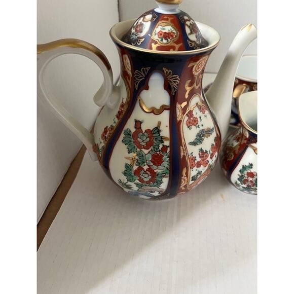 Goldimari, Hand Painted Japanese Tea Set (no Chips) 5 pieces - Picture 1 of 6